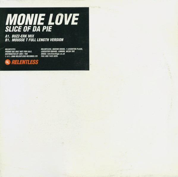 Monie Love - Slice Of Da Pie - Used Vinyl Record 12" image 1