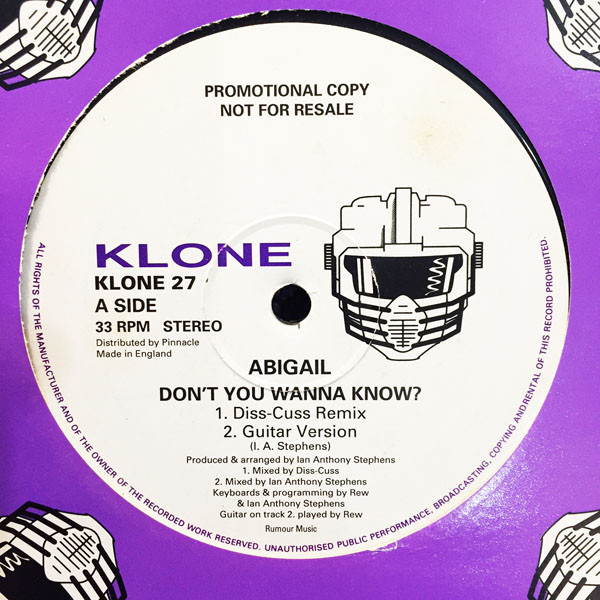 Abigail - Don't You Wanna Know? - Used Vinyl Record 12" image 1