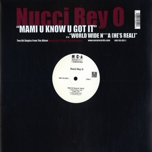 Nucci Rey O - Mami U Know U Got It - Used Vinyl Record 12" image 1