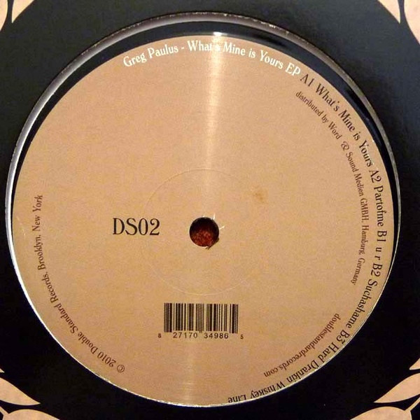 Greg Paulus - What's Mine Is Yours EP - Vinyl Record 12" image 1