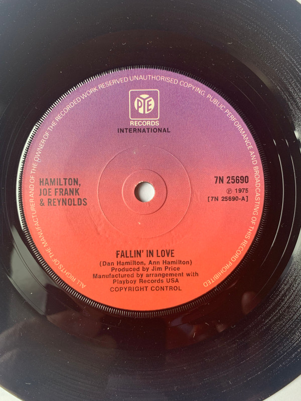 Hamilton - Fallin' In Love - Used Vinyl Record 7" image 1