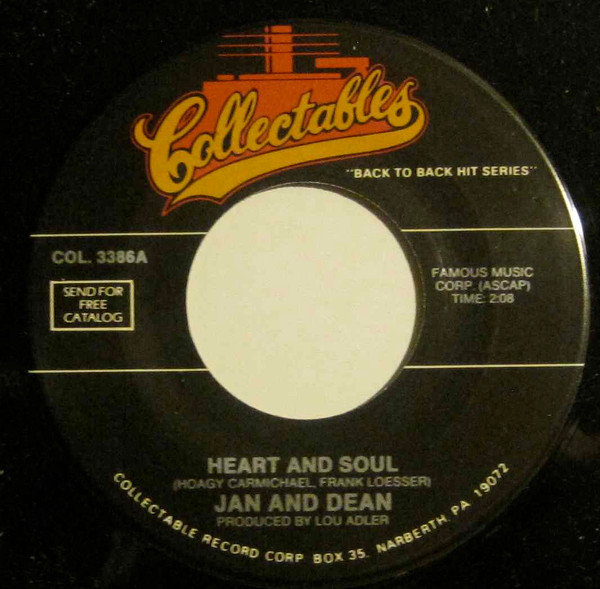 Knickerbockers - Heart And Soul / Lies - Used Vinyl Record 7" image 1