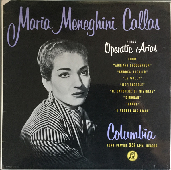 Maria Callas - Sings Operatic Arias - Used Vinyl Record image 1