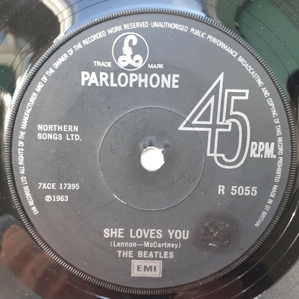 Beatles - She Loves You / I'll Get You - Used Vinyl Record 7" image 1