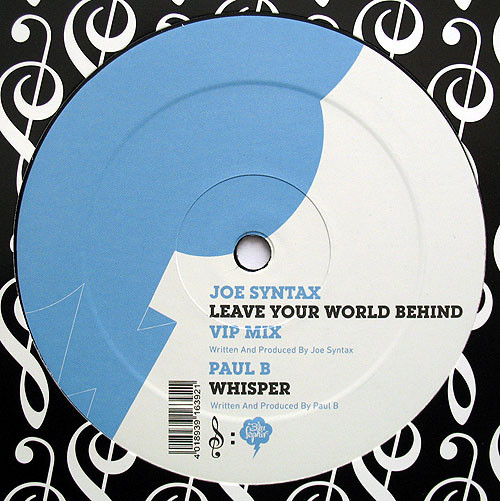 Joe Syntax - Leave Your World Behind (VIP Mix) / Whisper - Vinyl Reco image 1