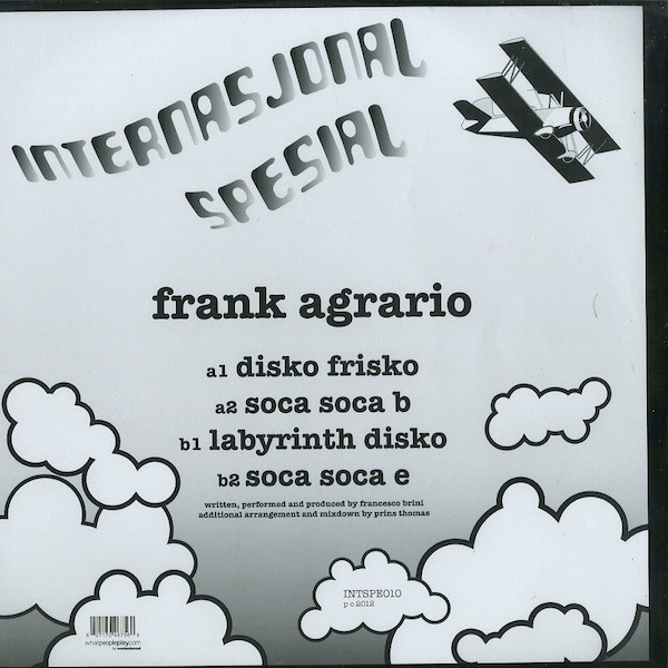 Frank Agrario - Disko Frisko - Vinyl Record 12" image 1