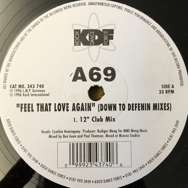 A69 - Feel That Love Again - Used Vinyl Record 12" image 1
