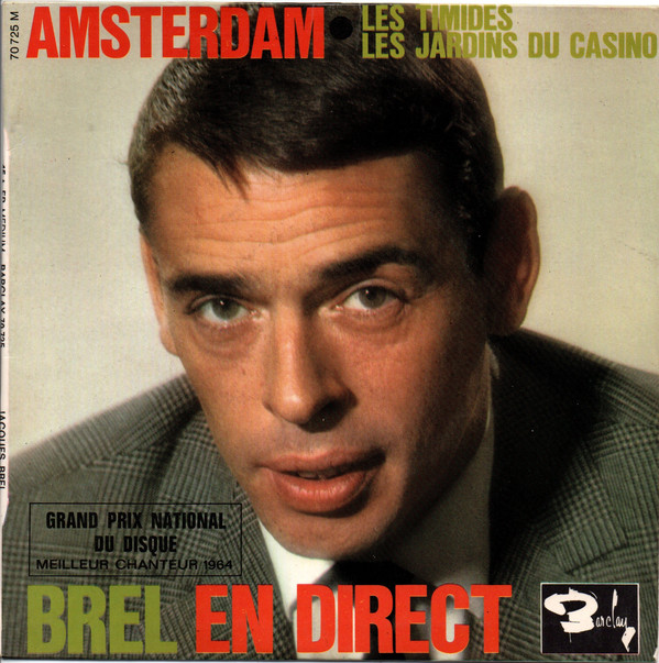 Jacques Brel - En Direct - Used Vinyl Record 7" image 1