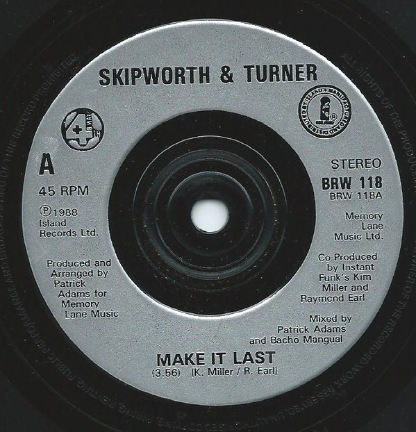 Skipworth & Turner - Make It Last - Used Vinyl Record 7" image 1