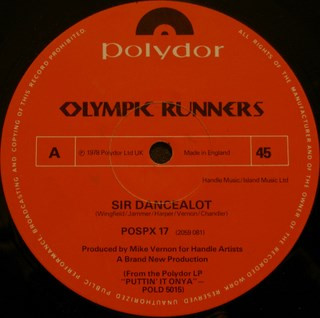 Olympic Runners - Sir Dancealot - Used Vinyl Record 12" image 1
