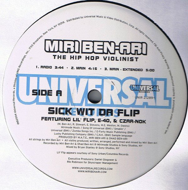 Miri Ben-Ari - Sick Wit Da Flip - Used Vinyl Record 12" image 1
