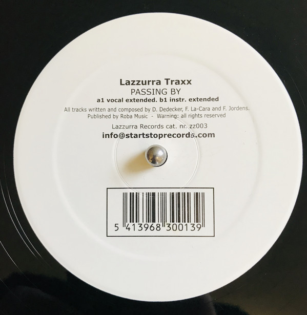 Lazzurra Traxx - Passing By - Vinyl Record 12" image 1