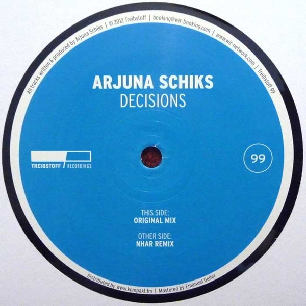 Arjuna Schiks - Decisions - Vinyl Record 12" image 1