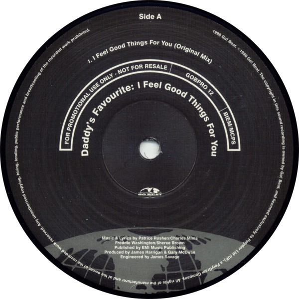 Daddy's Favourite - I Feel Good Things For You - Used Vinyl Reco image 1