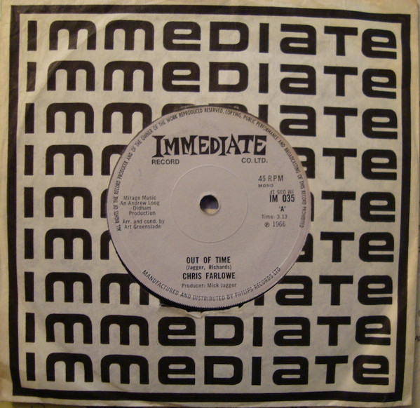 Chris Farlowe - Out Of Time - Used Vinyl Record 7" image 1
