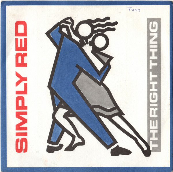 Simply Red - Right Thing - Used Vinyl Record 7" image 1