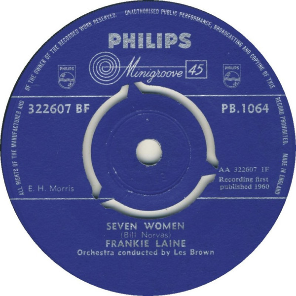 Frankie Laine - Seven Women / And Doesn't She Roll - Used Vinyl Recor image 1