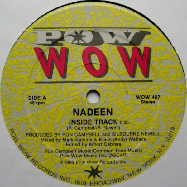 Nadeen - Inside Track - Used Vinyl Record 12" image 1