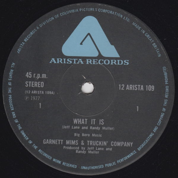 Garnet Mimms & Truck - What It Is - Used Vinyl Record 12" image 1