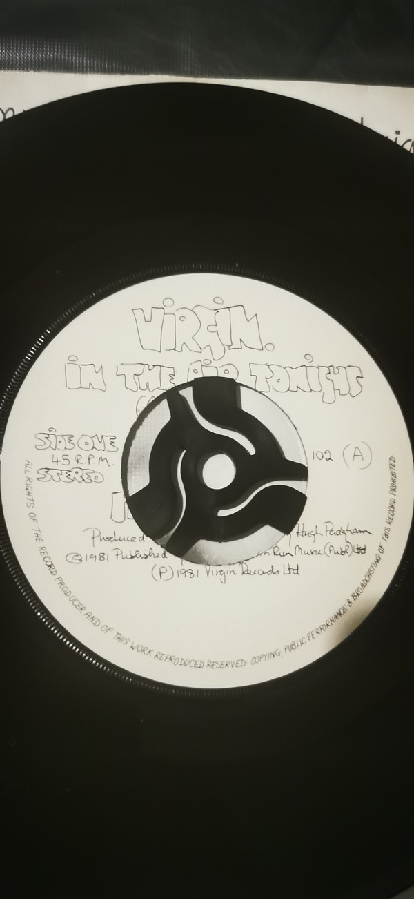 Phil Collins - In The Air Tonight - Used Vinyl Record 7" image 1