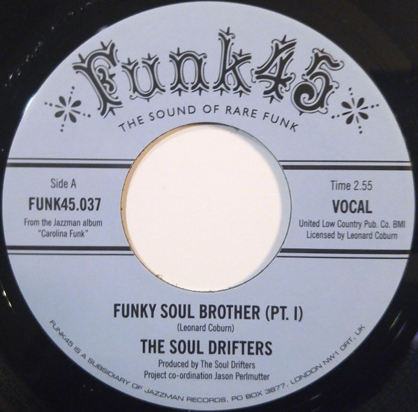Soul Drifter - Funky Soul Brother - Vinyl Record 7" image 1