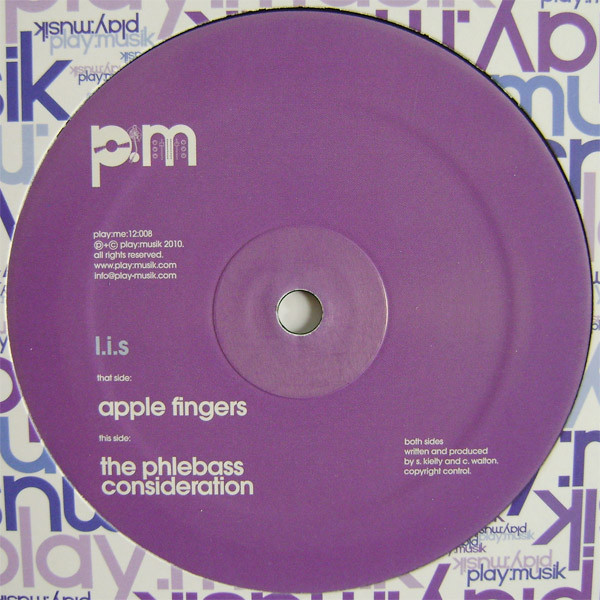 L.I.S. - Apple Fingers / The Phlebass Consideration - Vinyl Record 12 image 1