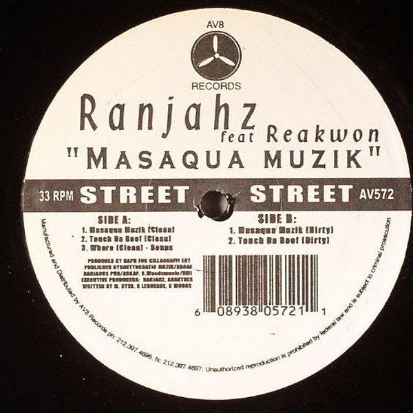 Da Ranjahz - Masaque Muzik - Vinyl Record 12" image 1