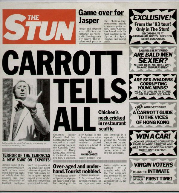 Jasper Carrott - Stun (Carrott Tells All) - Used Vinyl Record image 1