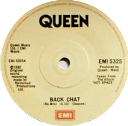 Queen - Back Chat - Used Vinyl Record 7" image 1