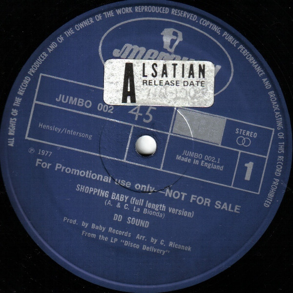 D.D. Sound - Shopping Baby - Used Vinyl Record 12" image 1
