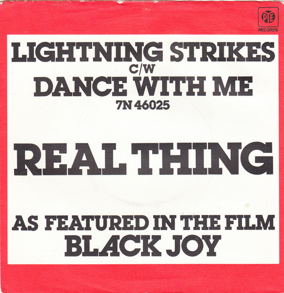 Real Thing - Lightning Strikes Again - Used Vinyl Record 7" image 1