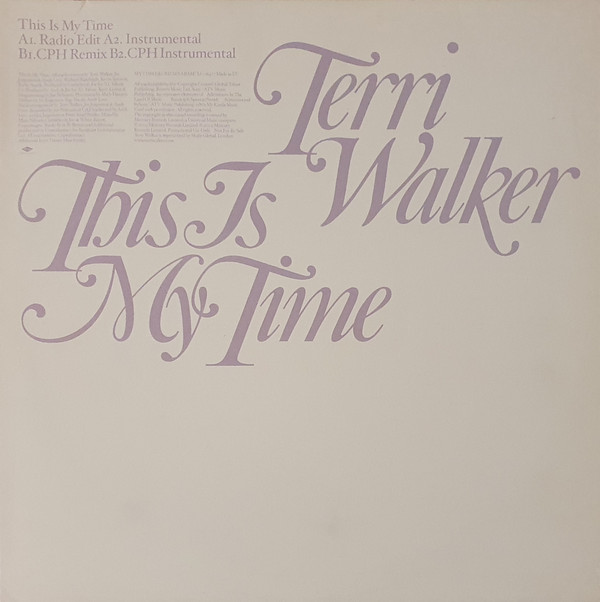 Terri Walker - This Is My Time - Used Vinyl Record 12" image 1
