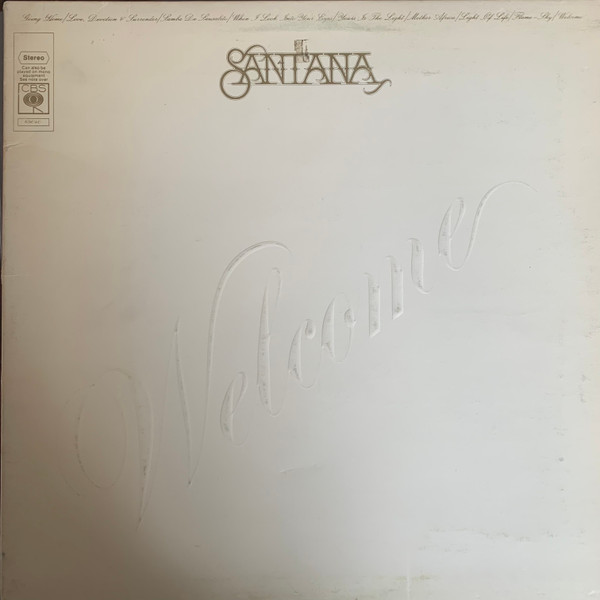 Santana - Welcome - Used Vinyl Record image 1