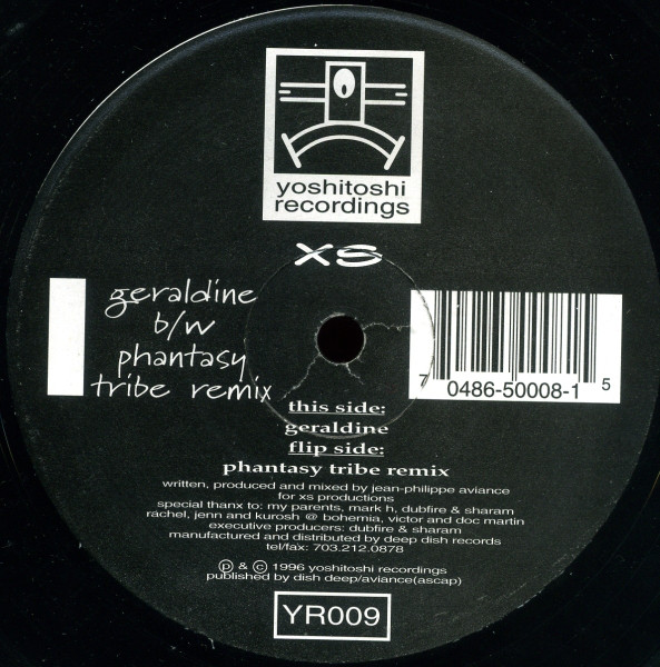 XS - Geraldine / Phantasy Tribe Remix - Used Vinyl Record 12" image 1
