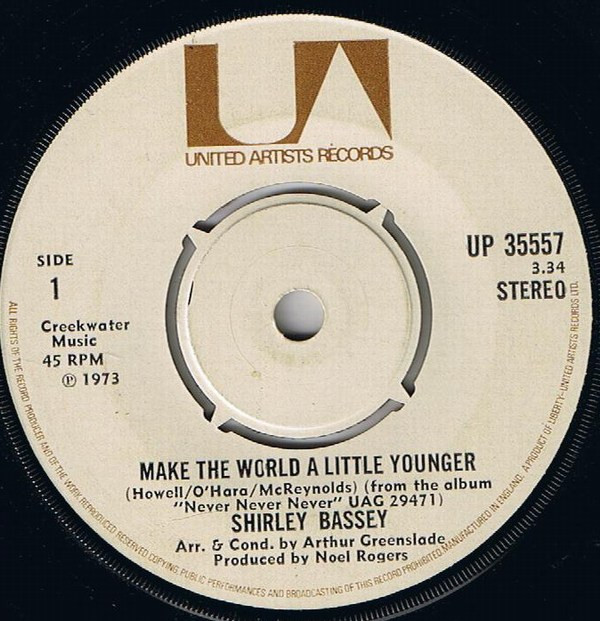 Shirley Bassey - Make The World A Little Younger - Used Vinyl Record image 1
