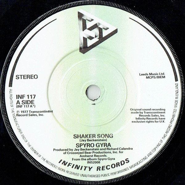 Spyro Gyra - Shaker Song - Used Vinyl Record 7" image 1