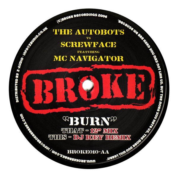 Autobots - Burn - Vinyl Record 12" image 1