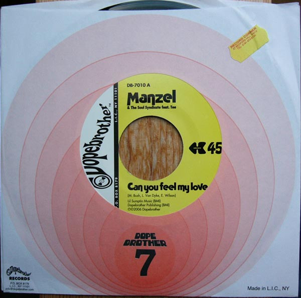 Manzel & The Soul Sy - Can You Feel My Love - Vinyl Record 7" image 1