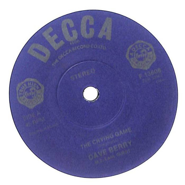 Dave Berry - Crying Game - Used Vinyl Record 7" image 1