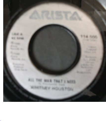 Whitney Houston - All The Man That I Need - Used Vinyl Record 7" image 1