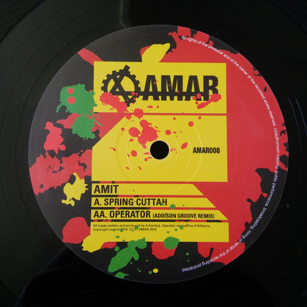 Amit - Spring Cuttah / Operator (Addison Groove Remix) - Vinyl Record image 1