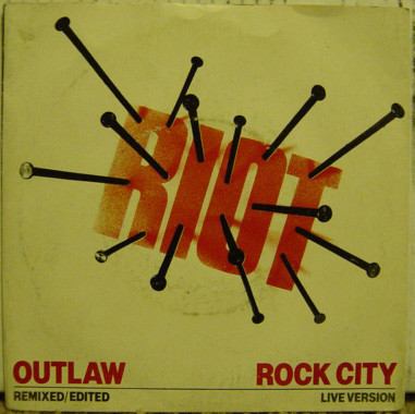 Riot - Outlaw - Used Vinyl Record 7" image 1