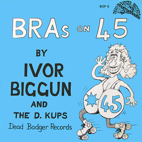 Ivor Biggun - Bras On 45 - Used Vinyl Record 7" image 1