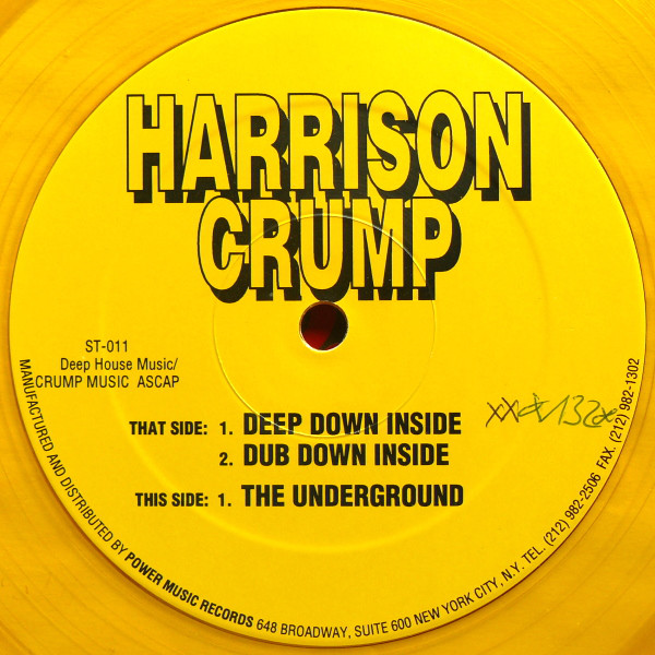 Harrison Crump - Deep Down Inside - Used Vinyl Record 12" image 1