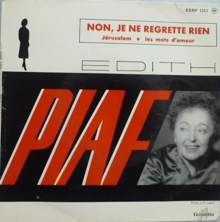 Edith Piaf - Non, Je Ne Regrette Rien - Used Vinyl Record 7" image 1
