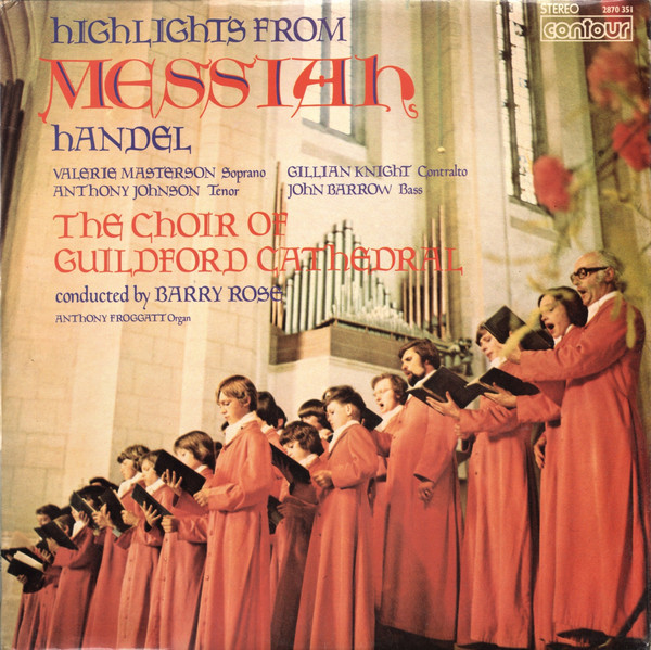 Guildford Cathedral - Highlights From Messiah - Used Vinyl Record image 1