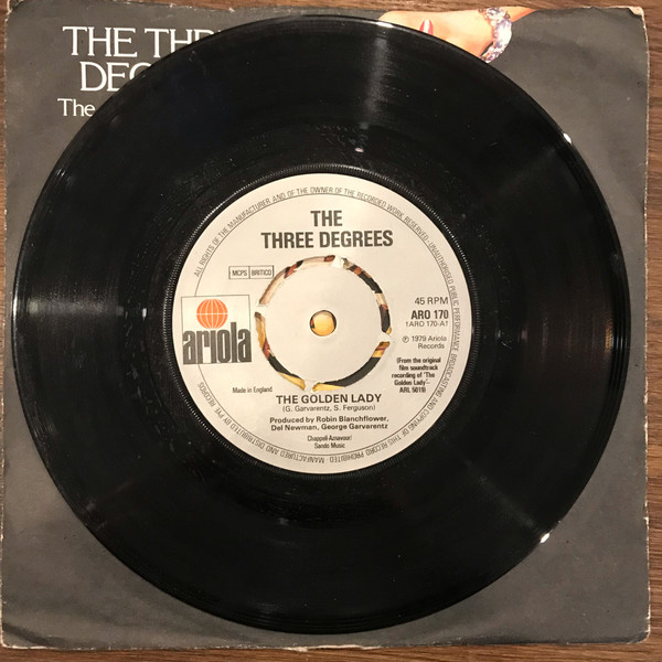 Three Degrees - Golden Lady - Used Vinyl Record 7" image 1