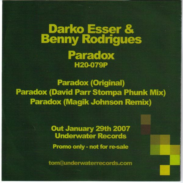 Darko Esser - Paradox - CD image 1
