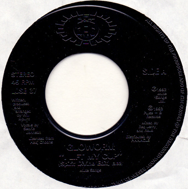 Gloworm - I Lift My Cup - Used Vinyl Record 7" image 1