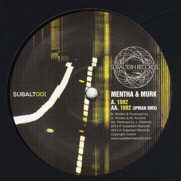 Mentha - 1992 - Vinyl Record 12" image 1